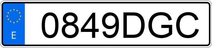 Numer rejestracyjny 0849DGC posiada RENAULT CLIO
