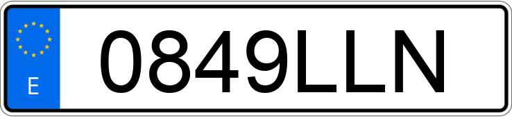 Numer rejestracyjny 0849LLN posiada MAZDA CX-30