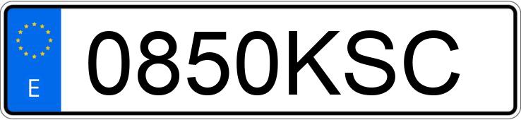 Numer rejestracyjny 0850KSC posiada MERCEDES E (211)