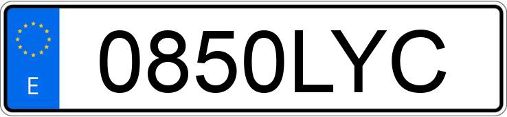 Numer rejestracyjny 0850LYC posiada CITROEN E-C4