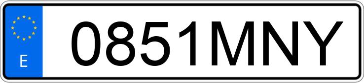 Numer rejestracyjny 0851MNY posiada AUDI S3 SPORTBACK