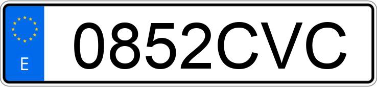 Numer rejestracyjny 0852CVC posiada MAZDA MX-5