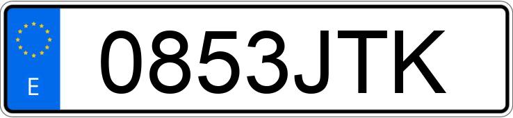 Numer rejestracyjny 0853JTK posiada SUZUKI LIANA Numer rejestracyjny 0853JTK posiada SUZUKI LIANA