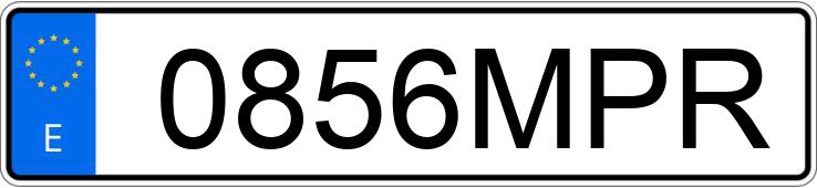 Numer rejestracyjny 0856MPR posiada PORSCHE 911