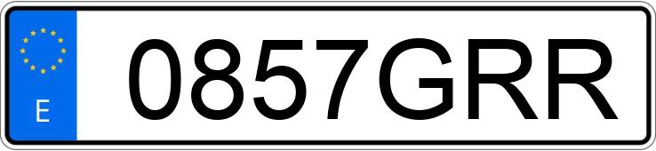 Numer rejestracyjny 0857GRR posiada SKODA FABIA Numer rejestracyjny 0857GRR posiada SKODA FABIA