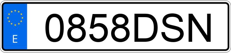 Numer rejestracyjny 0858DSN posiada PEUGEOT 407