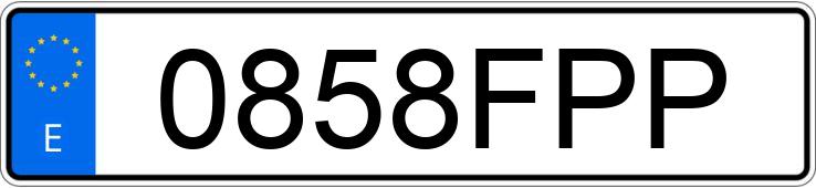 Numer rejestracyjny 0858FPP posiada BMW SERIE 3