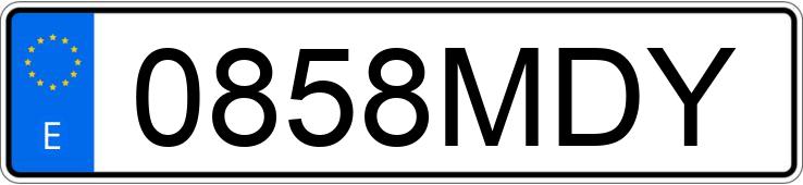 Numer rejestracyjny 0858MDY posiada VOLKSWAGEN GOLF Numer rejestracyjny 0858MDY posiada VOLKSWAGEN GOLF