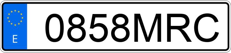 Numer rejestracyjny 0858MRC posiada RENAULT CLIO