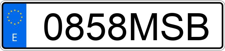 Numer rejestracyjny 0858MSB posiada TOYOTA C-HR