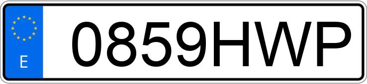 Numer rejestracyjny 0859HWP posiada FIAT 500 Numer rejestracyjny 0859HWP posiada FIAT 500