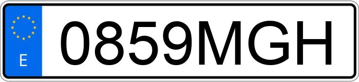 Numer rejestracyjny 0859MGH posiada HONDA AFRICA TWIN