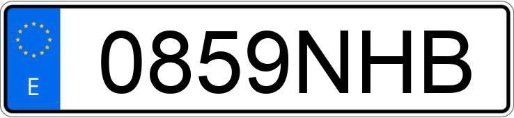 Numer rejestracyjny 0859NHB posiada AUDI A3 SPORTBACK