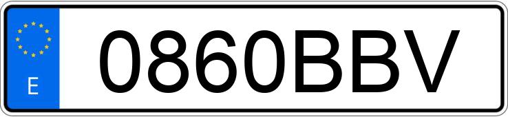 Numer rejestracyjny 0860BBV posiada OPEL ZAFIRA