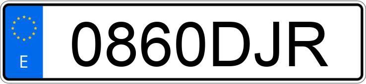 Numer rejestracyjny 0860DJR posiada SEAT IBIZA