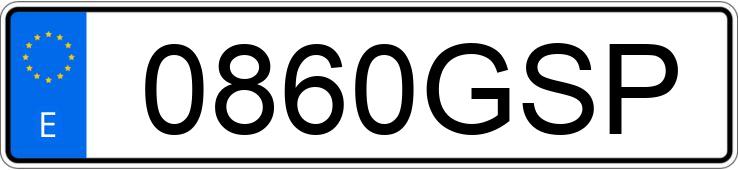 Numer rejestracyjny 0860GSP posiada BMW SERIE 5