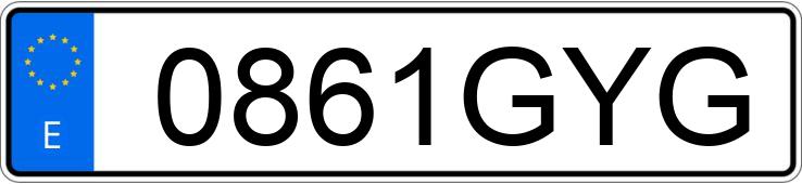 Numer rejestracyjny 0861GYG posiada VOLKSWAGEN POLO