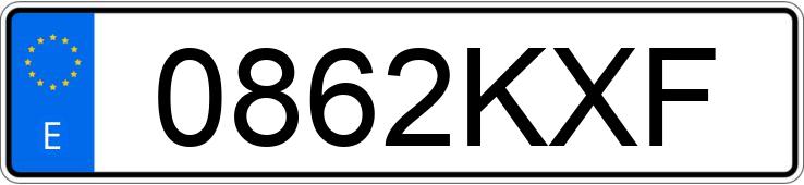 Numer rejestracyjny 0862KXF posiada JAGUAR F PACE