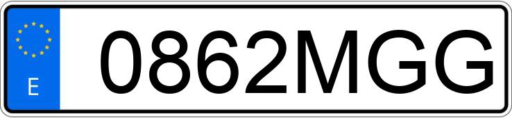 Numer rejestracyjny 0862MGG posiada SEAT TARRACO