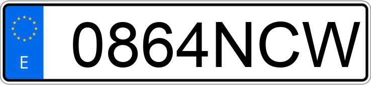 Numer rejestracyjny 0864NCW posiada KIA CEED Numer rejestracyjny 0864NCW posiada KIA CEED