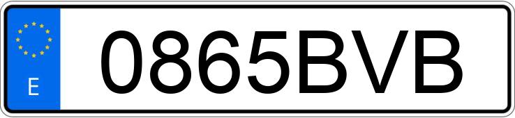 Numer rejestracyjny 0865BVB posiada VOLVO S60