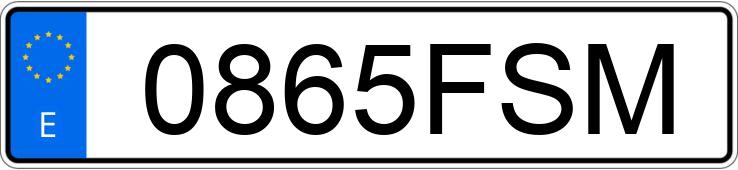 Numer rejestracyjny 0865FSM posiada OPEL ZAFIRA