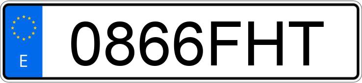 Numer rejestracyjny 0866FHT posiada AUDI A4