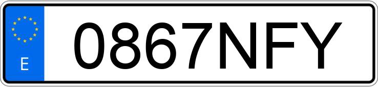 Numer rejestracyjny 0867NFY posiada VOLKSWAGEN GOLF Numer rejestracyjny 0867NFY posiada VOLKSWAGEN GOLF