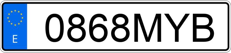 Numer rejestracyjny 0868MYB posiada TOYOTA YARIS