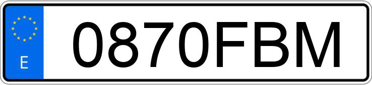 Numer rejestracyjny 0870FBM posiada CITROEN C1