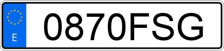 Numer rejestracyjny 0870FSG posiada FORD FOCUS C-MAX