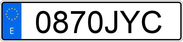 Numer rejestracyjny 0870JYC posiada OPEL ASTRA