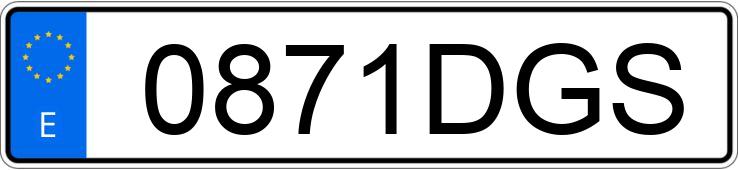 Numer rejestracyjny 0871DGS posiada BMW SERIE 5