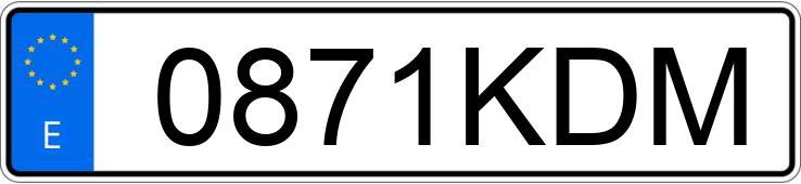 Numer rejestracyjny 0871KDM posiada CITROEN JUMPY