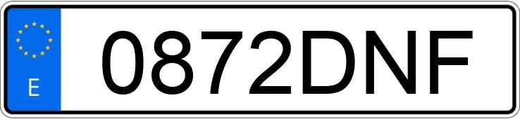 Numer rejestracyjny 0872DNF posiada RENAULT LAGUNA