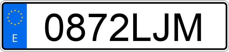 Numer rejestracyjny 0872LJM posiada VOLKSWAGEN POLO