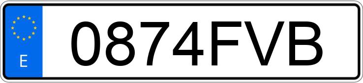 Numer rejestracyjny 0874FVB posiada BMW X3