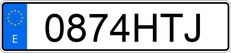 Numer rejestracyjny 0874HTJ posiada OPEL VIVARO