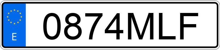 Numer rejestracyjny 0874MLF posiada PEUGEOT 208