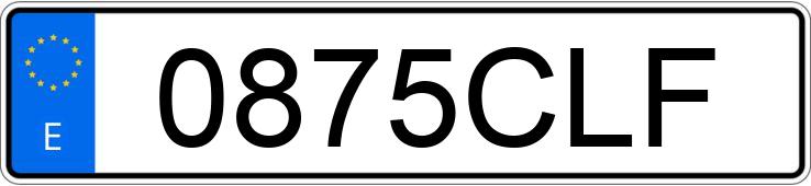Numer rejestracyjny 0875CLF posiada RENAULT LAGUNA