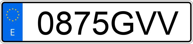 Numer rejestracyjny 0875GVV posiada BMW SERIE 3 Numer rejestracyjny 0875GVV posiada BMW SERIE 3