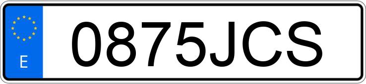 Numer rejestracyjny 0875JCS posiada RENAULT KANGOO