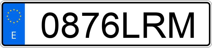 Numer rejestracyjny 0876LRM posiada RENAULT EXPRESS