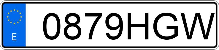 Numer rejestracyjny 0879HGW posiada VOLKSWAGEN PASSAT