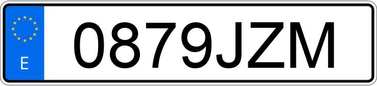 Numer rejestracyjny 0879JZM posiada HONDA HR-V
