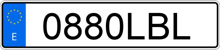 Numer rejestracyjny 0880LBL posiada VOLKSWAGEN POLO