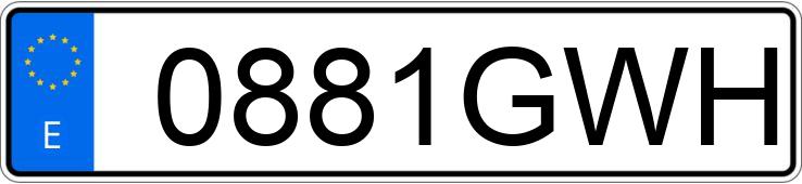 Numer rejestracyjny 0881GWH posiada SKODA OCTAVIA Numer rejestracyjny 0881GWH posiada SKODA OCTAVIA