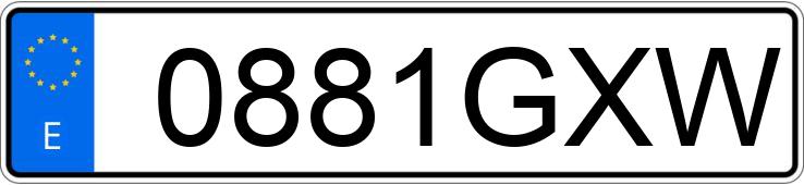 Numer rejestracyjny 0881GXW posiada KIA SPORTAGE