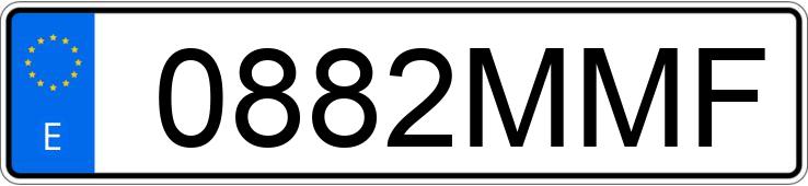 Numer rejestracyjny 0882MMF posiada IVECO DAILY