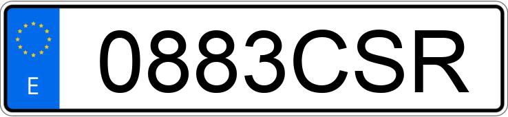 Numer rejestracyjny 0883CSR posiada PEUGEOT 307 Numer rejestracyjny 0883CSR posiada PEUGEOT 307